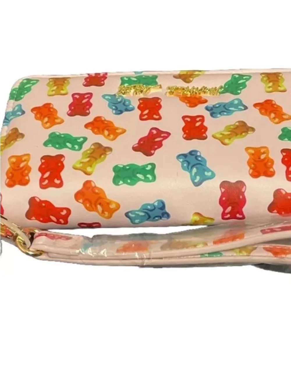 Betsy Johnson Gummy Bear Print Wristlet Wallet - (NWOT)